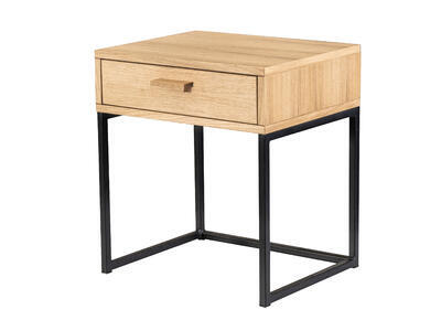 Oak Noční stolek, 65 cm výška - 1