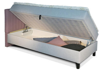 DIVA Boxspringová Postel s úložným prostorem a matrací - 4